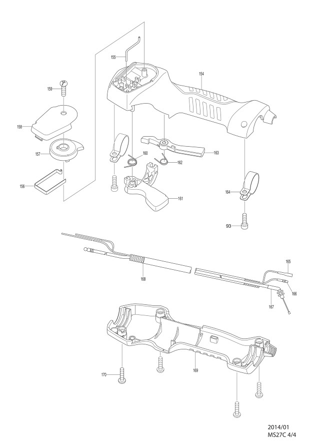 Makita MS27C Brushcutter Spare Parts MS27C