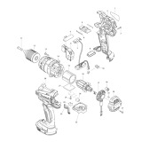 Makita DDF448 18v / 14.4v Lxt Cordless Hammer Drill Spare Parts DDF448