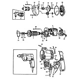 Elu ECD302 Type 1 Drill Spare Parts