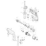Makita HP1510 13mm Percussion Drill Spare Parts HP1510