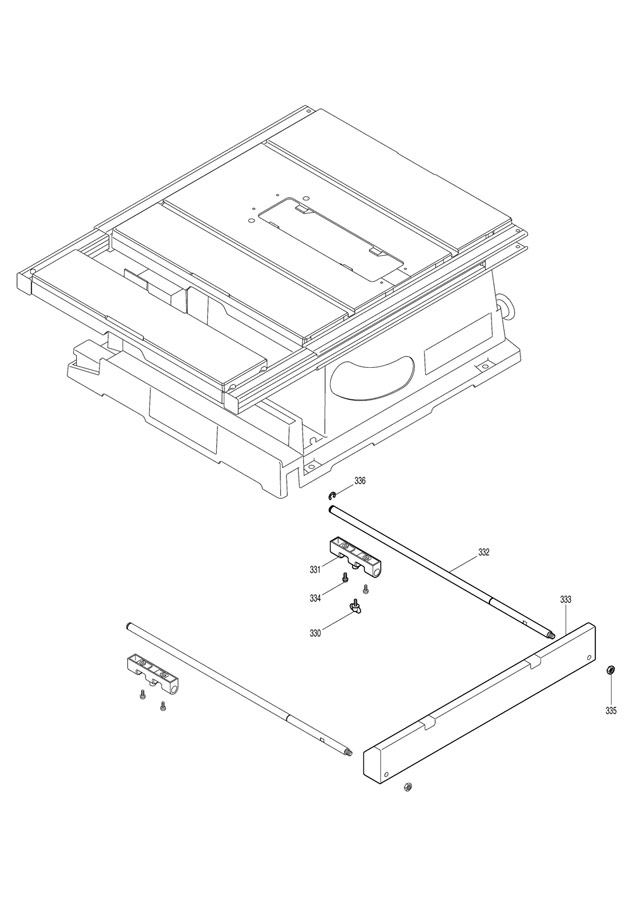 Makita 2704 260mm Table Saw Spare Parts Part Shop Direct