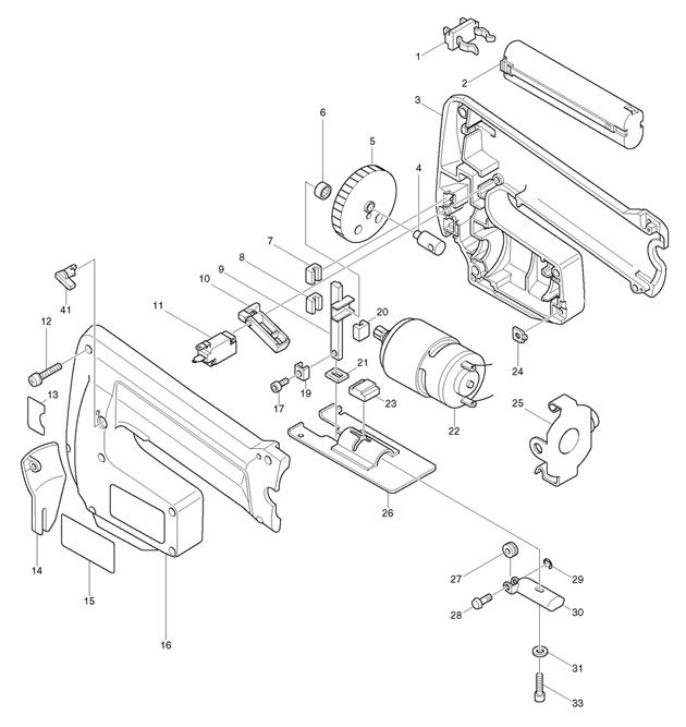 Makita 4300D Cordless 9.6v Jigsaw Cutter Spare Parts 4300D