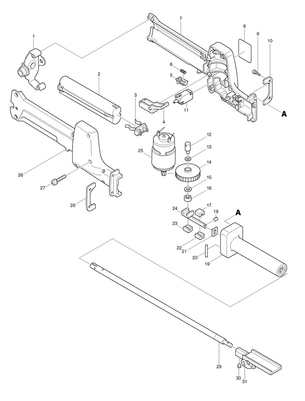 Makita 4399D Equine Dental Rasp Spare Parts 4399D