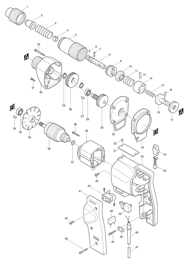 Makita 6701B Electric Screwdriver Spare Parts 6701B