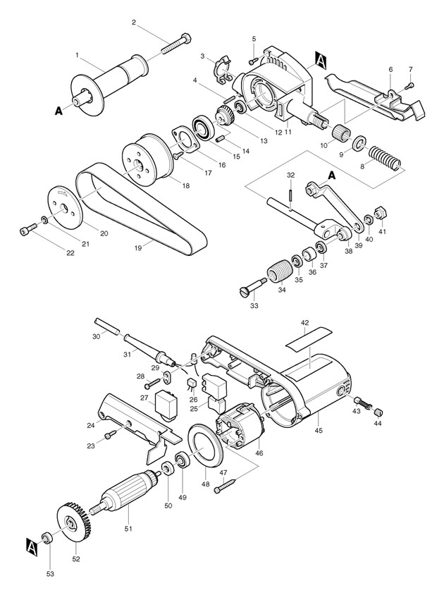 Makita 9031 Corded Belt Sander 30 X 533mm 110v & 240v Spare Parts 9031