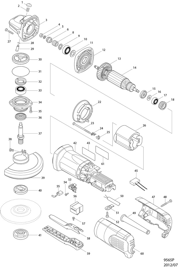 Makita 9565P 110 & 240 Volt 5