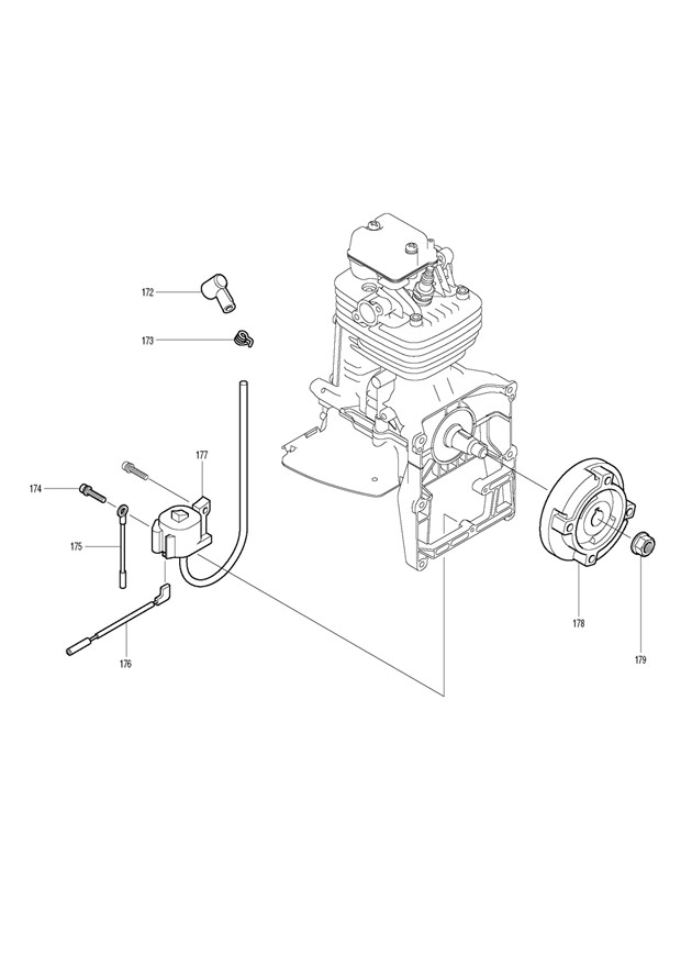 Makita BBX7600 4-stroke Petrol Blower 75.6cc Spare Parts BBX7600