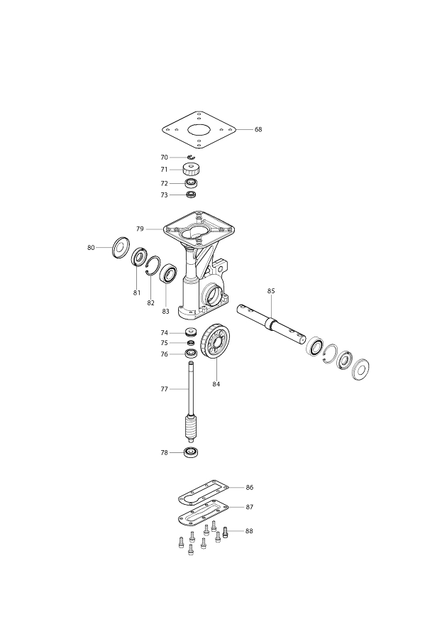 Makita BUK360 Cultivator Spare Parts BUK360