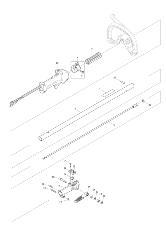 Makita CS246 25.4cc String Trimmer Spare Parts CS246
