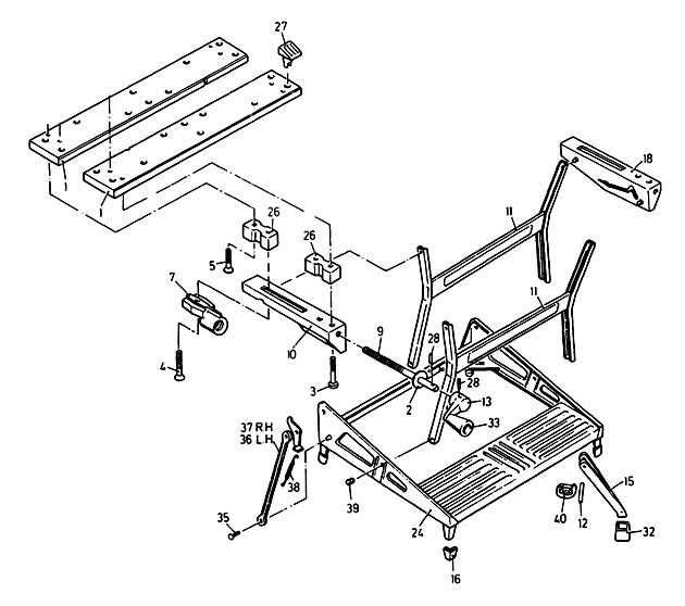 Black & Decker WM625 Type 6 Workmate Spare Parts WM625