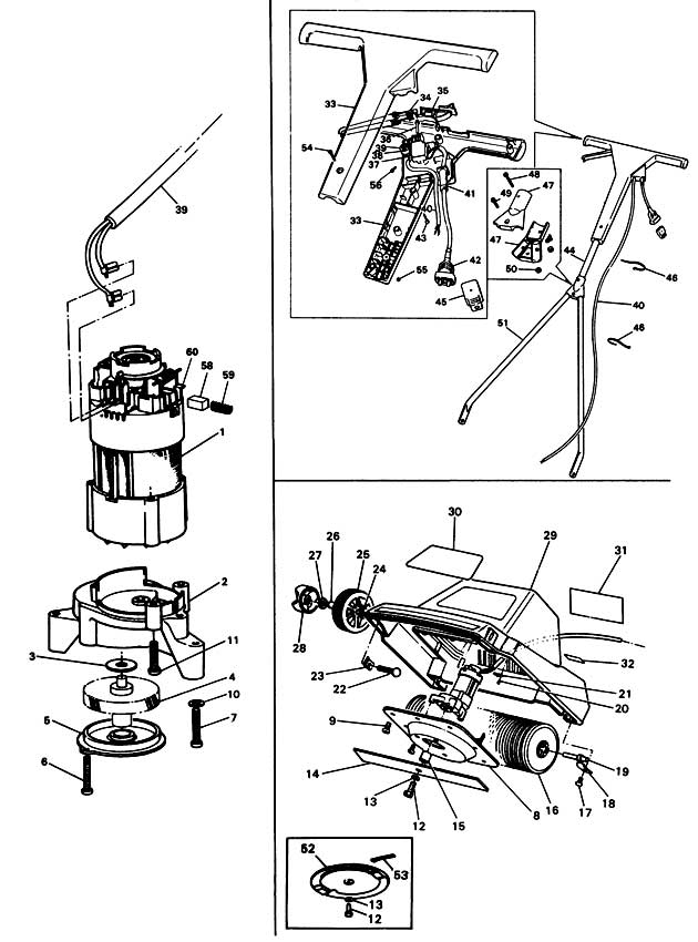 Black & Decker RS1 Type 1 Rotary Mower Spare Parts RS1