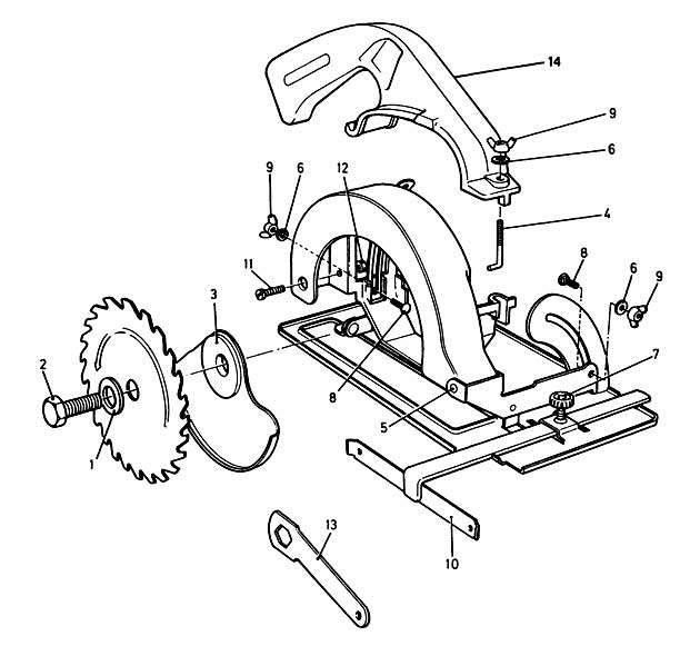 Black & Decker D984 Type 1 Circ Saw Attach Spare Parts D984