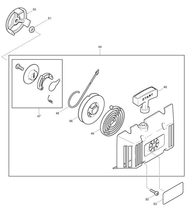 Makita DBC3300 Petrol Brush Cutter Spare Parts Part Shop Direct