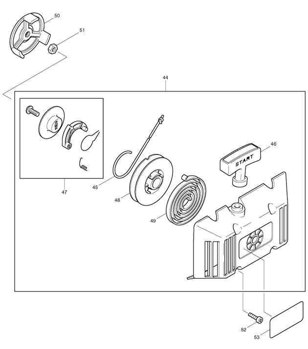 Makita DBC3310 Corded Brushcutter Spare Parts DBC3310