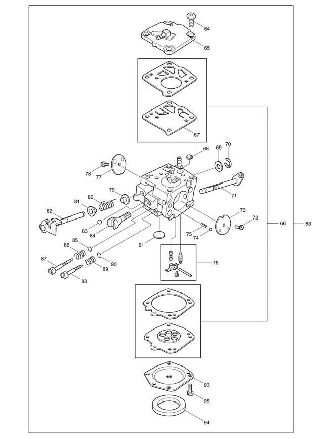Makita DPC7301 Petrol Disc Cutter Spare Parts DPC7301