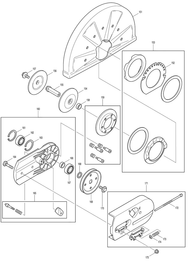 Makita DPC7301 Petrol Disc Cutter Spare Parts DPC7301