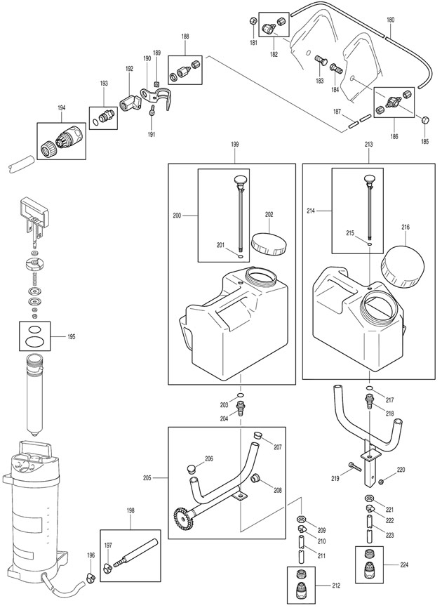 Makita DPC7301 Petrol Disc Cutter Spare Parts DPC7301
