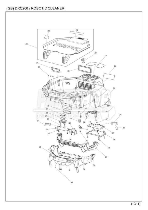 Makita DRC200 36 Volt Twin Lxt Li-ion Cordless Robotic Vacuum Cleaner Spare Parts DRC200