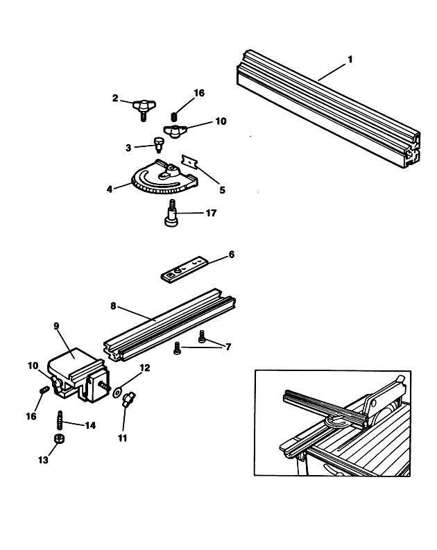Elu E35251 Type 1 Fence Spare Parts E35251