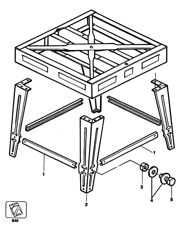 DeWalt DA2591 Type 1 Leg Stand Spare Parts DA2591