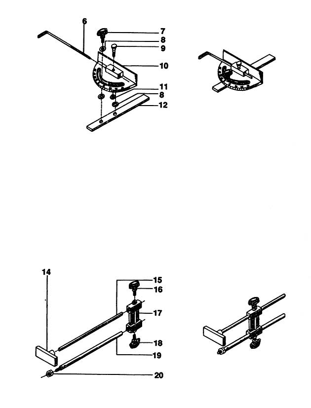 Elu E37460 Type 1 Mitre Fence Spare Parts E37460