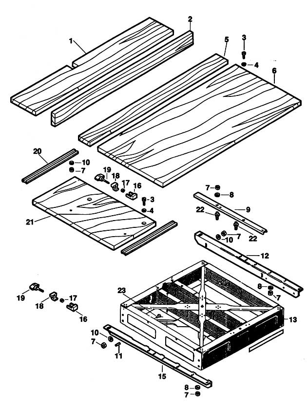 DeWalt DW1501----F Type 1 Radial Arm Saw Spare Parts DW1501----F