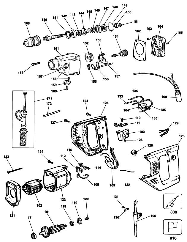 Elu SB41E Type 1 Drill Spare Parts SB41E