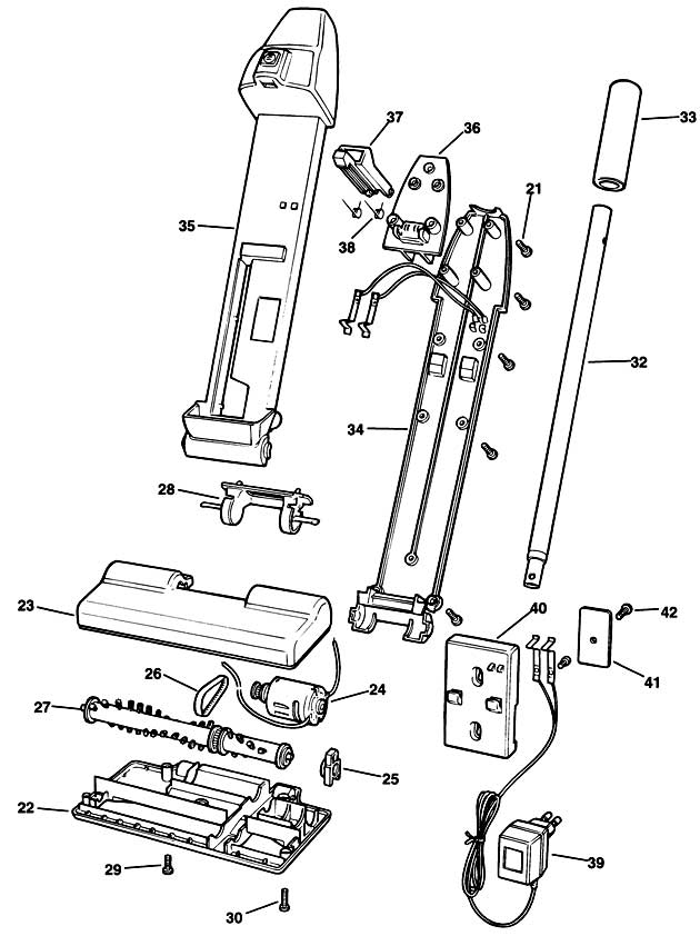 Black & Decker SV650 Type 1 Stick-vac Spare Parts SV650