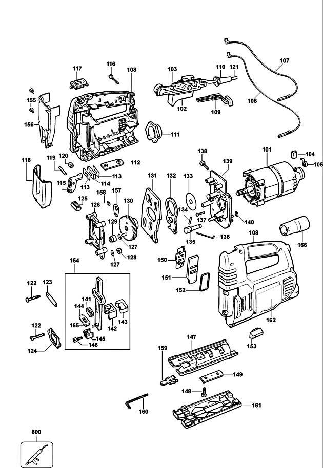 DeWalt DW319 Type 1 Jigsaw Spare Parts DW319