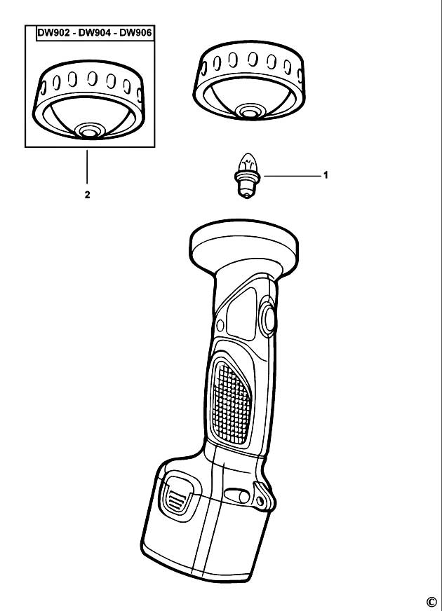DeWalt DW904 Type 1 Torch Spare Parts DW904