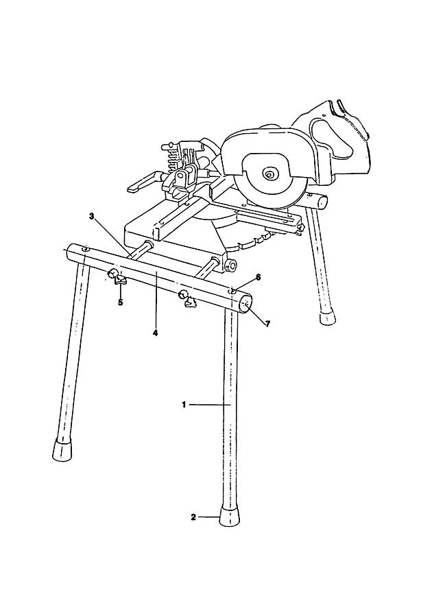 Elu E34926 Type 1 Leg Stand Spare Parts E34926