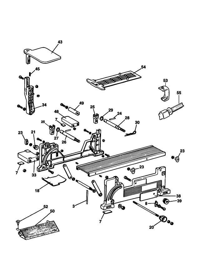 DeWalt DE8000 Type 1 Planer Stand Spare Parts DE8000