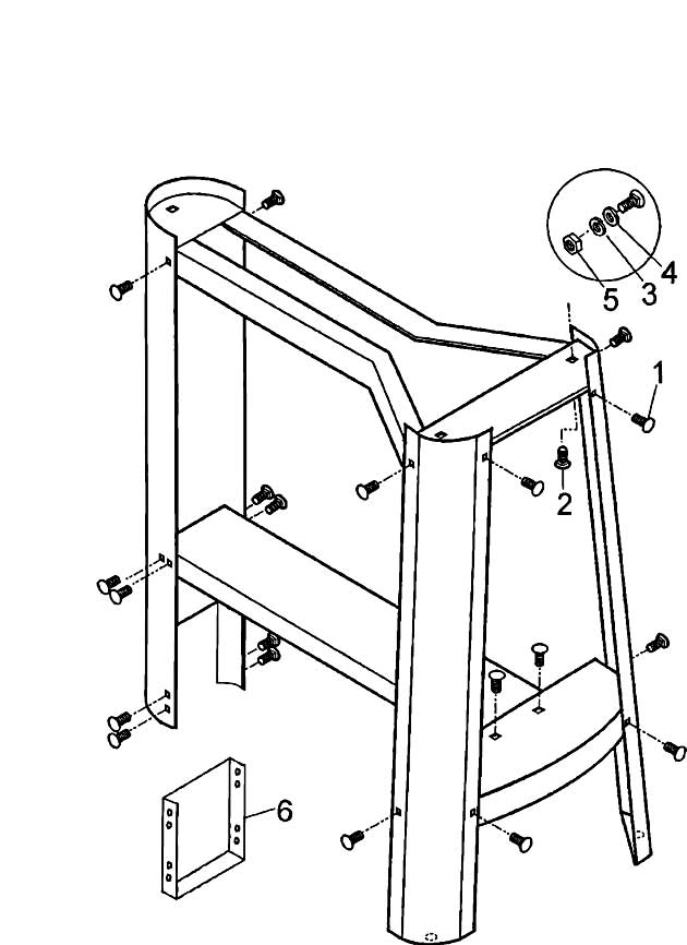DeWalt DE7880 Type 1 Leg Stand Spare Parts DE7880