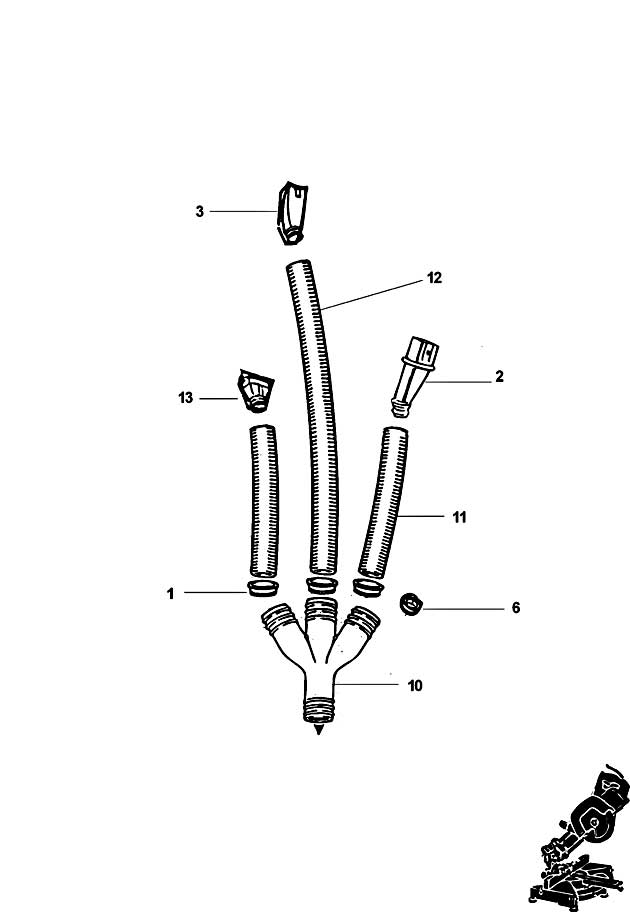 Elu EZ7778 Type 1 Dust Extraction Kit Spare Parts EZ7778