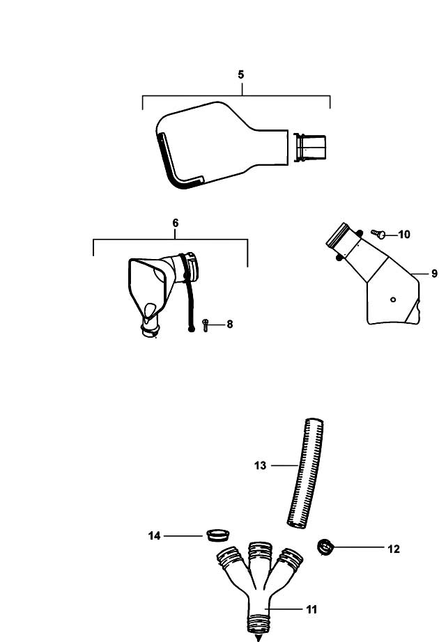 DeWalt DE7088 Type 1 Dust Extraction Kit Spare Parts DE7088