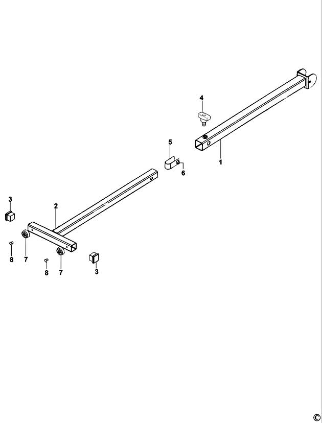 DeWalt DE7028 Type 1 Table Extension Spare Parts DE7028
