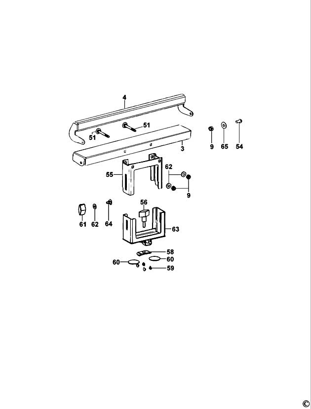 DeWalt DE7029 Type 1 Support Table Spare Parts DE7029