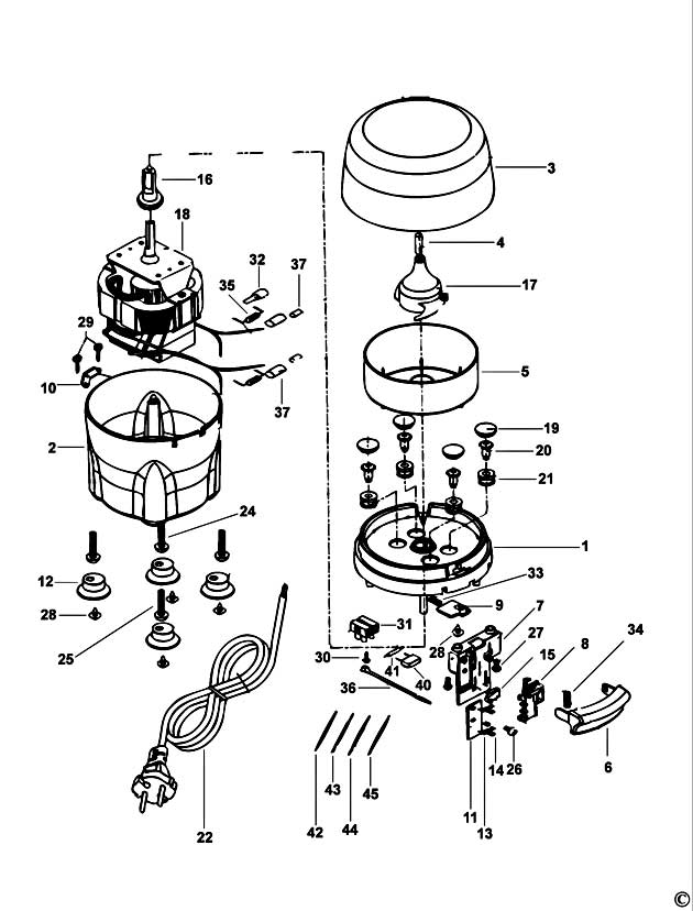 Black & Decker FX300 Type 1 Chopper Spare Parts FX300
