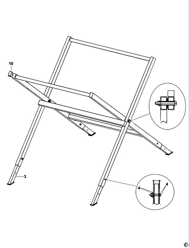 DeWalt D240001 Type 1 Tile Cutter Spare Parts D240001