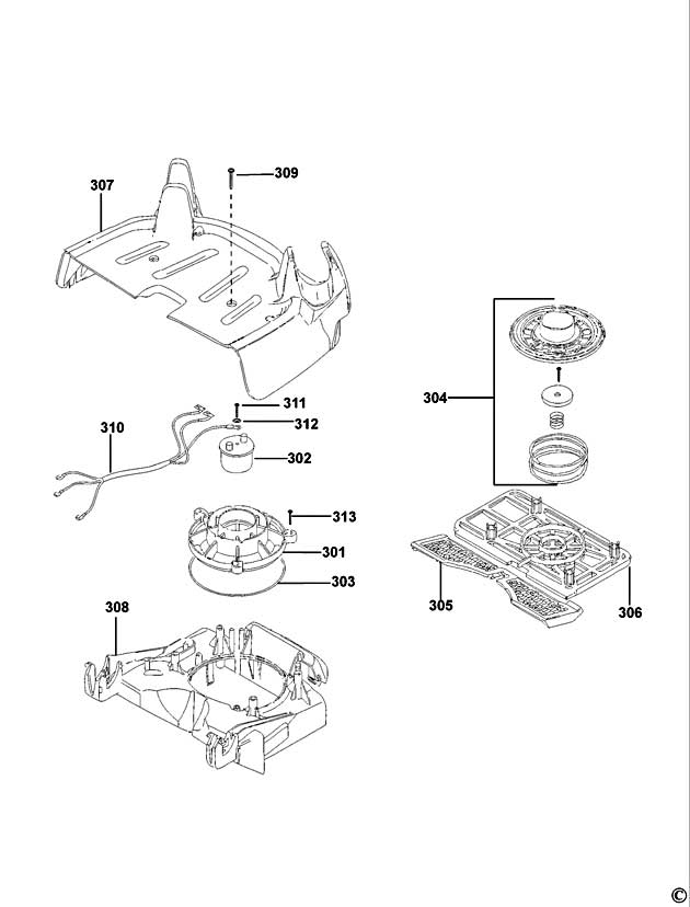 DeWalt D27902 Type 1 Vacuum Extractor Spare Parts D27902