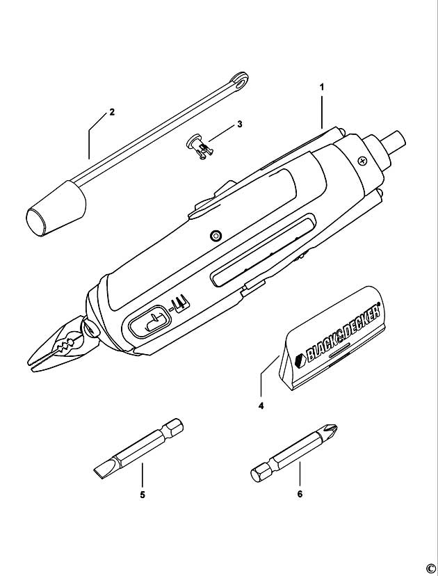 Black & Decker BDET700 Type 1 Tool Kit Spare Parts BDET700