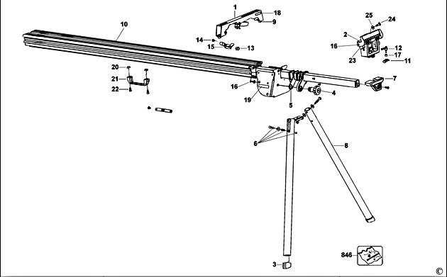 DeWalt DW723 Type 1 Leg Stand Spare Parts DW723