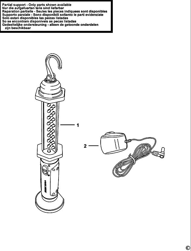Black & Decker BDBB26 Type 2 Flashlight Spare Parts BDBB26