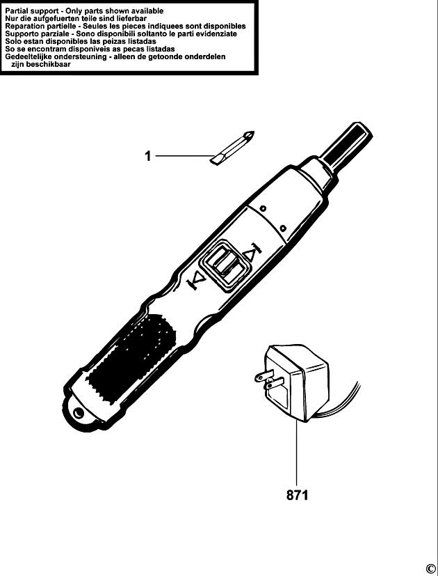 Black & Decker 9074CTN Type 1 Cordless Screwdriver Spare Parts 9074CTN