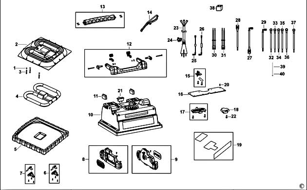 DeWalt DC020 Type 1 Spotlight Spare Parts DC020