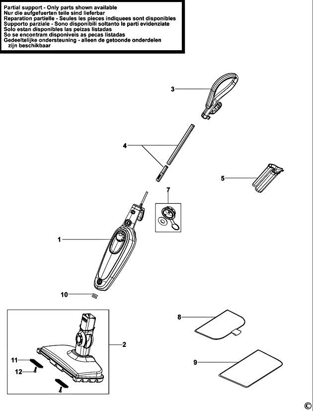 Black & Decker FSM1200 Type 1 Steam Mop Spare Parts FSM1200