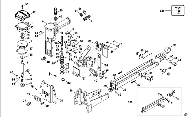 Bostitch DS-3522-E Carton Sealer Spare Parts DS-3522-E