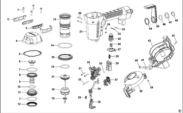 Bostitch SF150C Nailer Spare Parts SF150C