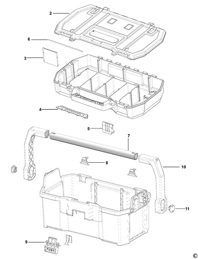 Stanley STST1-70317 Type 1 Workbox Spare Parts STST1-70317