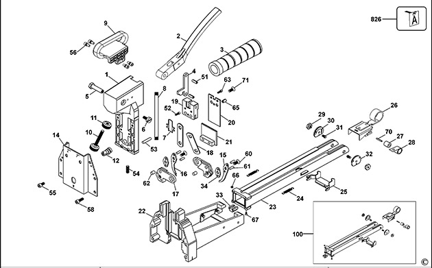 Bostitch MS-3219-E Type REV A Carton Sealer Spare Parts MS-3219-E